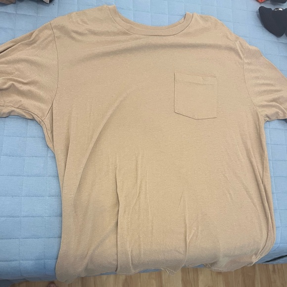 Brixton Men’s Shirt Tan Size Large - Picture 1 of 2